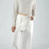 PRE-ORDER - Cropped Cardigan in Black Print (Pictured in Light Grey Print)