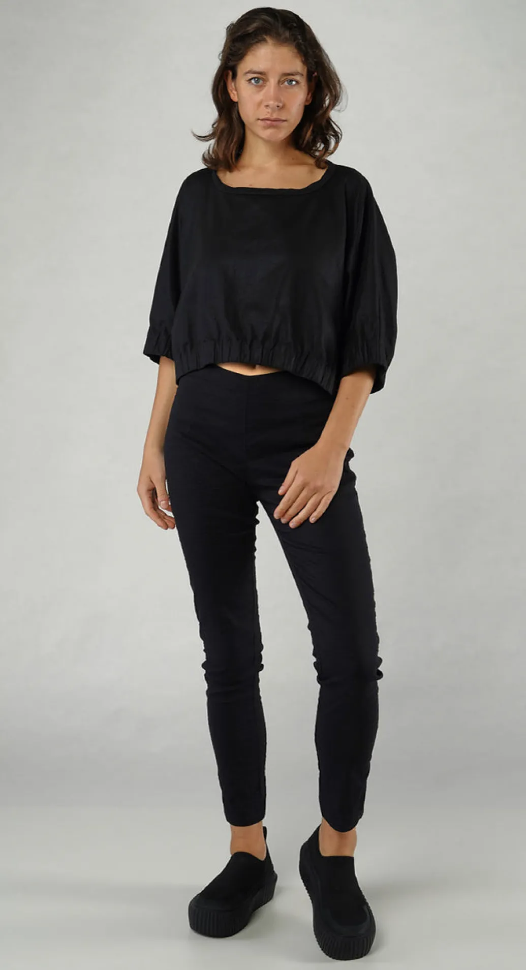 PRE-ORDER - Cropped T-Shirt in Moon Sparkle (Pictured in Black Sparkle)