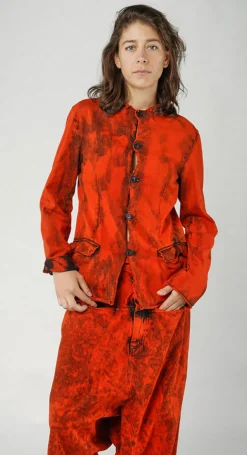PRE-ORDER - Extreme Drop-Crotch Baggy Jeans with Wide Patch Pockets in Stonewash (Pictured in Mandarine Dye)
