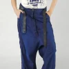 PRE-ORDER - Extreme Drop-Crotch Midi Jeans in Ocean Dye