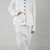 PRE-ORDER - Fitted Button-Down Jacket in Royal (Pictured in Semi Bleach)