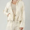 PRE-ORDER - Fitted Shredded Jacket in Ocean (Pictured in Griege)
