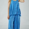 PRE-ORDER - Flared Hem Vest Top in Navy Pigment (Pictured in Malibu Pigment)