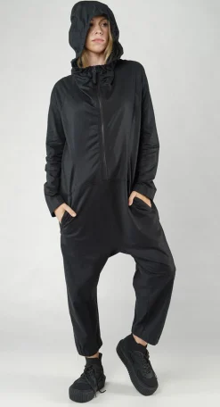 PRE-ORDER -  Hooded Jumpsuit in Moon Sparkle (Pictured in Black Sparkle)