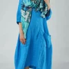 PRE-ORDER - Lightweight Cotton Scarf in Black Print (Pictured in Colorful)