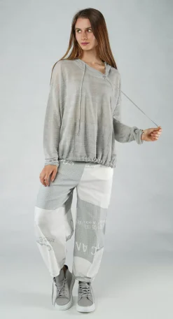 PRE-ORDER - Lightweight Hooded Pullover in Offwhite (Pictured in Grey)