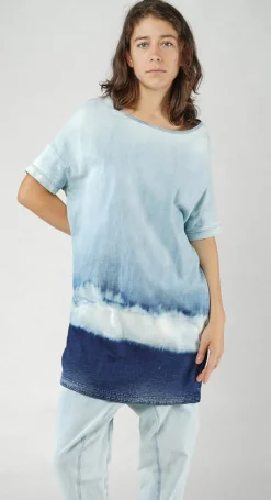 PRE-ORDER -  Oversized T-Shirt Dress in Mandarine Dye (Pictured in Stonewash)