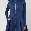PRE-ORDER - Panelled Denim Coat in Mandarine Dye (Pictured in Stonewash)