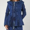 PRE-ORDER - Panelled Denim Jacket in Mandarine Dye (Pictured in Stonewash)