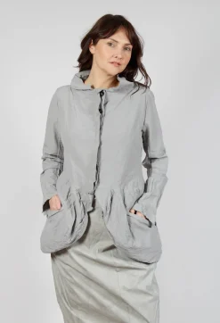 PRE-ORDER - Pocket Front Jacket in Moon
