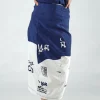 PRE-ORDER - Pull On Curved Hem Pencil Skirt in Navy Check (Pictured in Navy Print)