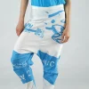 PRE-ORDER - Pull On Drop Crotch Trousers in Malibu Print