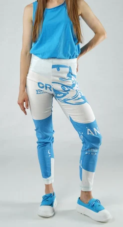 PRE-ORDER - Pull On Skinny Fit Trousers in Malibu Check (Pictured in Malibu Print)