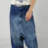 PRE-ORDER - Relaxed Fit Drop-Crotch Jeans in Mandarine Dye (Pictured in Stonewash)
