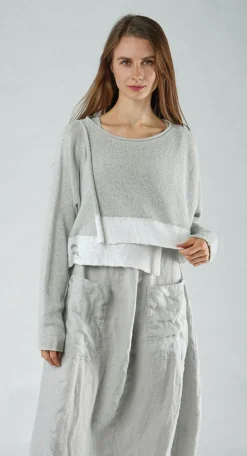 PRE-ORDER - Relaxed Fit Jumper in Black Print (Pictured in Grey Print)