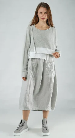 PRE-ORDER - Relaxed Fit Jumper in Black Print (Pictured in Grey Print)
