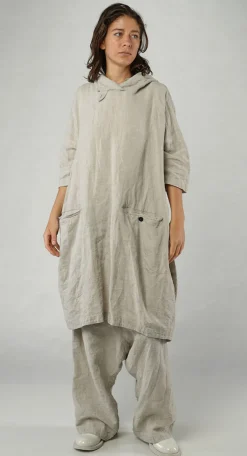 PRE-ORDER -  Relaxed Hooded Tunic in Moon Check