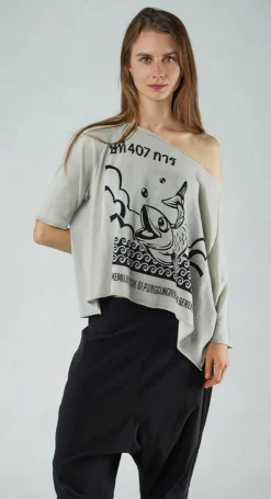 PRE-ORDER - Relaxed Pullover in Black Offwhite (Pictured in Grey Black)