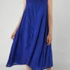 PRE-ORDER - Sheer Overlay Dress in Black (Pictured in Royal)