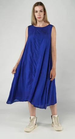 PRE-ORDER - Sheer Overlay Dress in Black (Pictured in Royal)