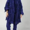 PRE-ORDER - Shredded Coat in Black (Pictured in Ocean)