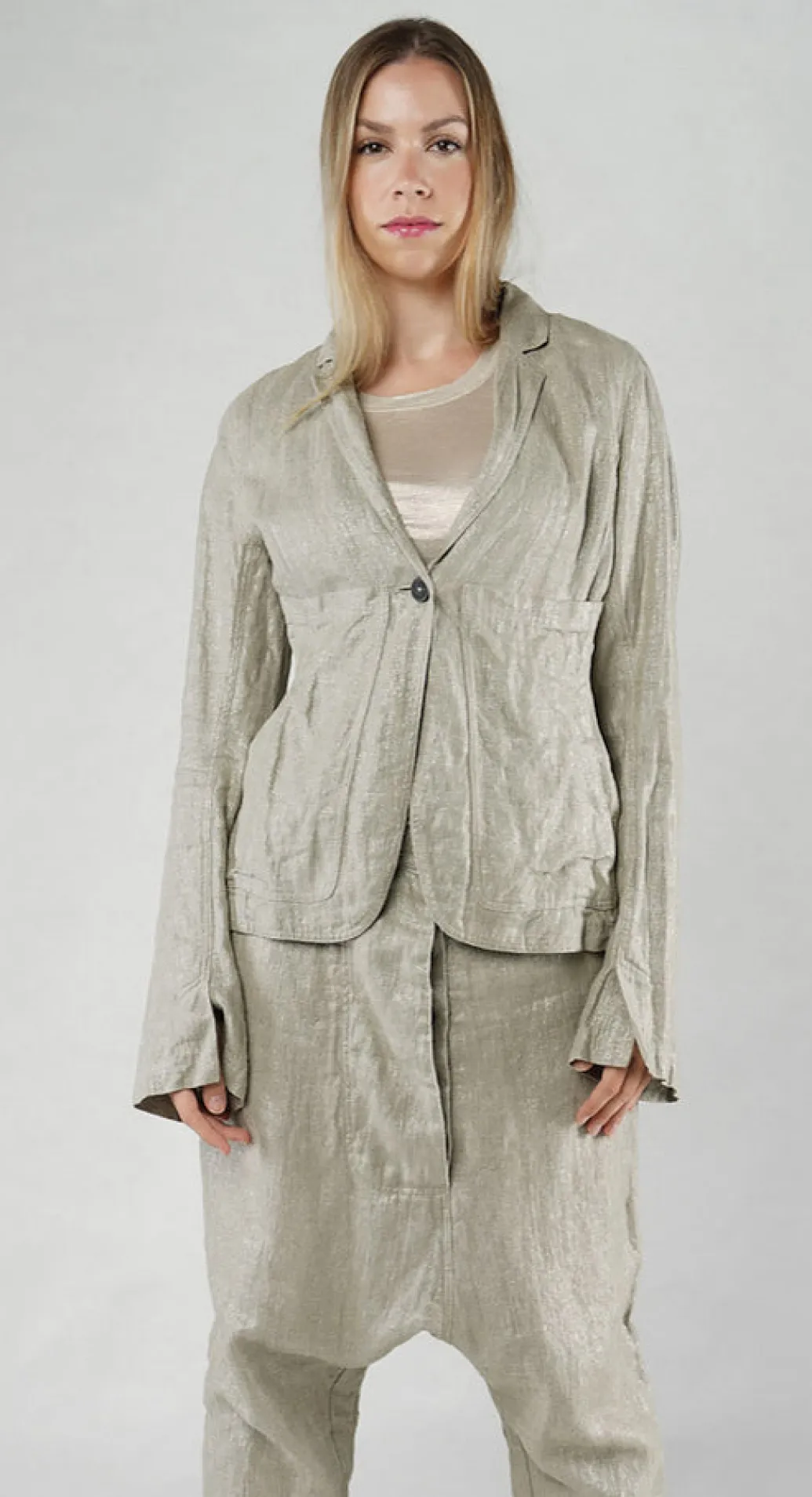 PRE-ORDER - Single Button Jacket in Dust Sparkle