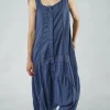 PRE-ORDER - Sleeveless Jumpsuit with Curved Seams in Malibu Pigment (Pictured in Navy Pigment)