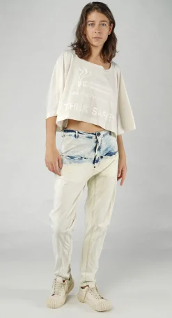 PRE-ORDER - Slim Tapered Jeans in Mandarine Dye (Pictured in Bleachwash)