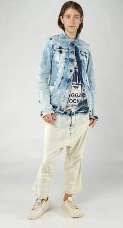 PRE-ORDER - Tailored Denim Jacket in Mandarine Dye (Pictured in Bleachwash)