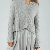 PRE-ORDER - Textured Knitted Cardigan in Malibu (Pictured in Grey)