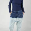 PRE-ORDER - Tie-Dye Straight Leg Jeans in Bleachwash