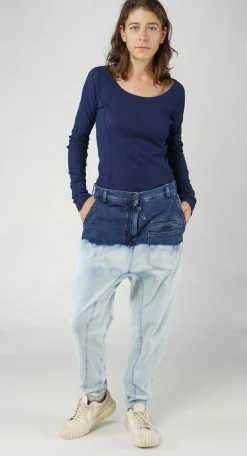 PRE-ORDER - Tie-Dye Straight Leg Jeans in Bleachwash