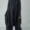 PRE-ORDER - Tulip Hem Coat in Malibu Print (Pictured in Black Check)