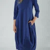 PRE-ORDER - Tulip Hem Dress in Grey Print (Pictured in Navy Print)