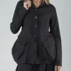 PRE-ORDER - Tulip Hem Jacket in Black