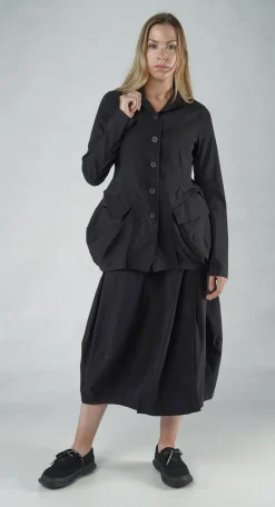 PRE-ORDER - Tulip Hem Jacket in Malibu (Pictured in Black)