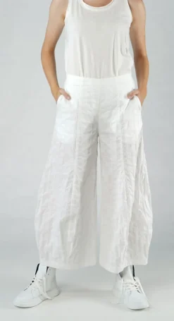 PRE-ORDER - Tulip Hem Trousers in Offwhite