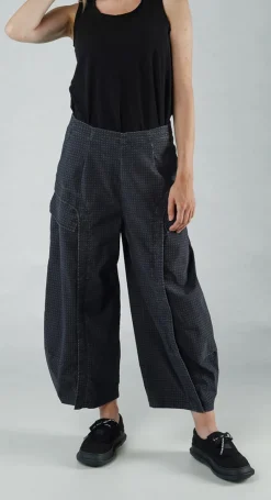 PRE-ORDER - Tulip Trousers with Front Panels in Malibu Check (Pictured in Black Check)