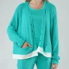 PRE-ORDER - V-Neck Cardigan in Malibu Print (Pictured in Aqua Print)
