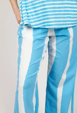 PRE-ORDER - Wide Leg Pull On Trousers in Malibu Print