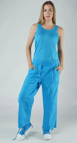 PRE-ORDER - Wide Leg Trousers in Grey (Pictured in Malibu)