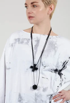Print Jumper in Black and White