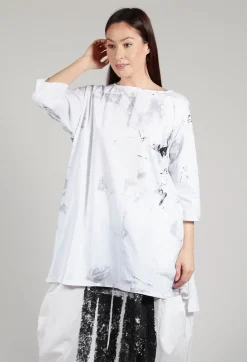 Print Jumper in Black and White