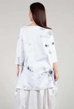 Print Jumper in Black and White
