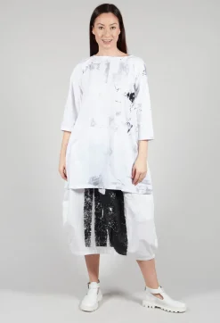 Print Jumper in Black and White