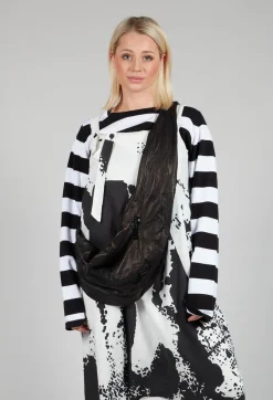 Print Linen Dungarees in Original White