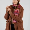 Print Wool Gloves in Greige