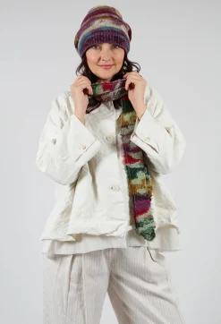 Print Wool Scarf in Olive