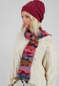 Print Wool Scarf in Orchid