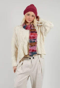 Print Wool Scarf in Orchid